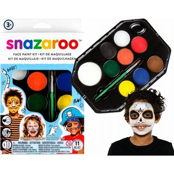 Farby na tvár tiger zebra a pirát