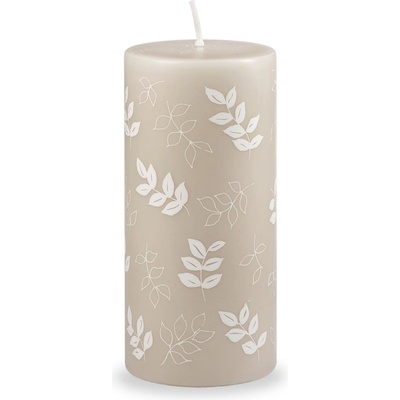 Unipar Сива и бежова свещ , време на горене 73 ч. Pure Beauty - Unipar (Pure Beauty Beige Pillar 70x150)