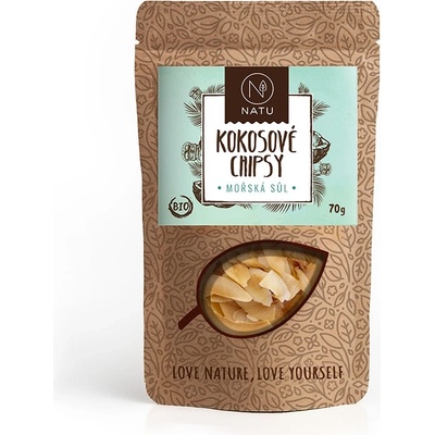 Natu Kokosové chipsy mořská sůl bio 70 g