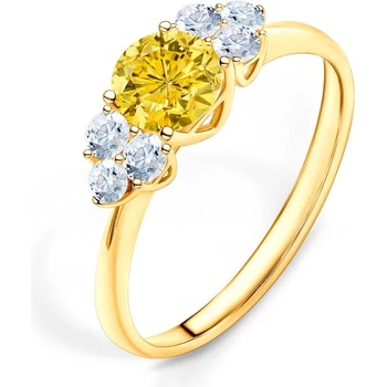 Image 1 of SAVICKI Годежен пръстен Fairytale: злато, жълт сапфир