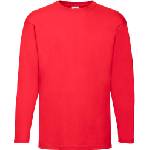Fruit of the Loom Мъжка тениска с дълъг ръкав fruit of the loom valueweight t lsl / Червена xl (16103800404)