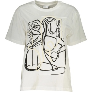 DESIGUAL Дамска тениска с къс ръкав desigual, Цвят Бяло (24swtkb0_bi1000)