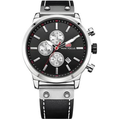 MINI FOCUS Часовник Mini Focus TO-23855 - Сребристо / Черно KP23855 (TO-23855)