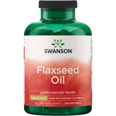 Swanson Flaxseed Oil 1000 mg [200 Гел капсули]