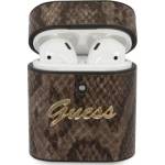 Guess GUACA2PUSNSMLBR калъф за AirPods кафяв, Python Collection (GUACA2PUSNSMLBR)