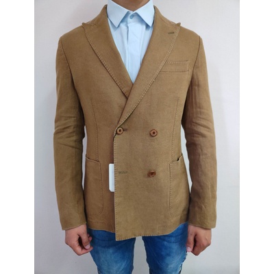 Van Gils Мъжко стилно сако в светлокафяв цвят Van GilsM-120 - Светлокафяв, размер 50 / L