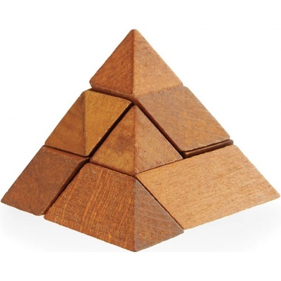Alltoys Drevený hlavolam Pyramída
