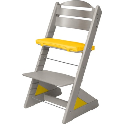 Jitro rostoucí židle Plus Šedá Žlutý klín + žlutý