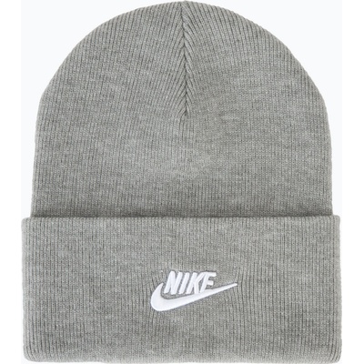 Nike Zimní čepice Peak Futura Beanie dark grey heather/white