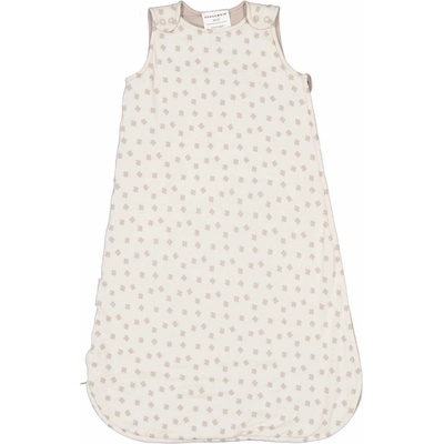 Geggamoja Spací vak pre bábätká z bambusu a bio bavlny Beige mini clover