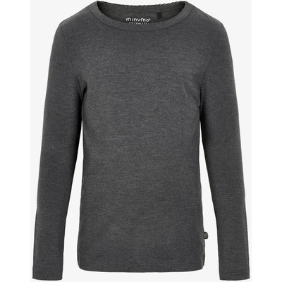 Minymo tričko s dlhým rukávom Dark grey melange