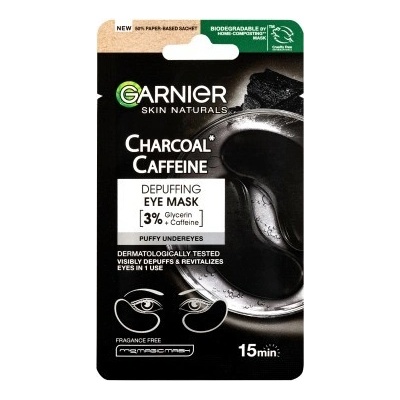 Garnier Skin Naturals oční maska s aktivním uhlím pro osvěžení očního okolí 5 g – Hledejceny.cz