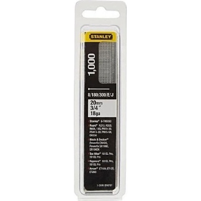 Stanley 20mm / 3/4" / 18 Kolářské hřebíky pro sponkovačky typ / 300 / E / J