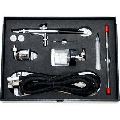 Siva Airbrush sada s rozprašovací tryskou 0,2 mm / 0,3 mm / 0,5 mm GmbH