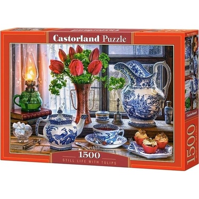 Castorland Still Life with Tulips 1500 pcs Пъзел 1500 броя Изкуство (341395)