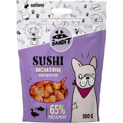 VetExpert Mr.Bandit pochoutka SUSHI kachna a ryba 500 g
