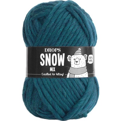 Příze DROPS Snow mix 100 - tmavá petrol