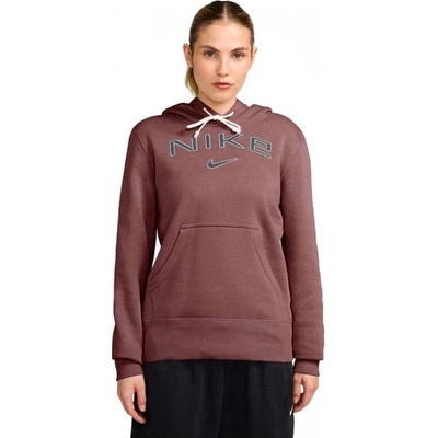 Nike W NSW PHNX FLC STD PO Logo HDY hnedá