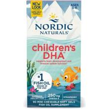 Nordic Naturals Children's DHA 250 mg, jahoda, 90 softgélových kapsúl