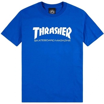 Thrasher pánske modré tričko Skate Mag royal modrá