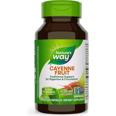 Nature's Way Лют червен пипер (плод) 450 mg V-100 капсули | Nature’s Way (11500)