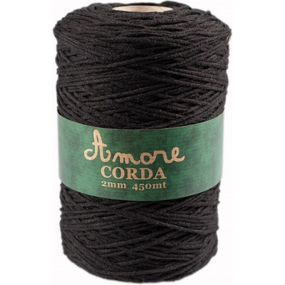 Borgo de Pazzi Amore CORDA 2mm Černá 810