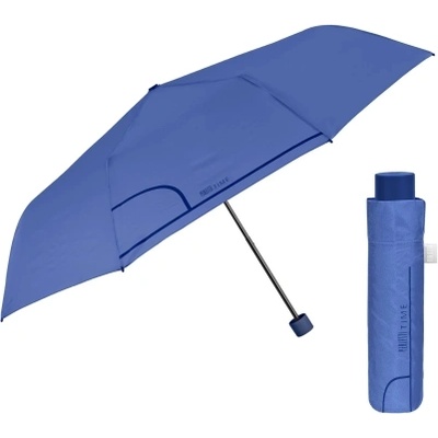 Дамски сгъваем неавтоматичен чадър Perletti Time 26353, Синьо-лилав