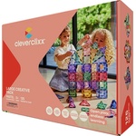 Cleverclixx Магнитен строителен комплект Creative Pack Pastel - 125 бр (CLEVER_CC-1005)