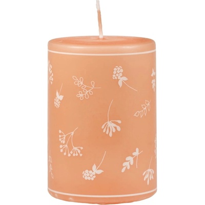 Unipar Оранжева свещ , време на горене 48 часа Fleur - Unipar (Fleur Orange Pillar 70x100)