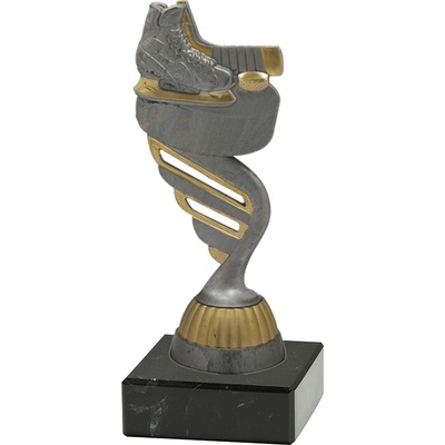 Soška LEDNÍ HOKEJ M/P423 bronzová černý mramor 15 cm