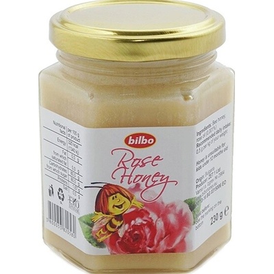 Bilbo Včelí med s růžovým olejem 230 g