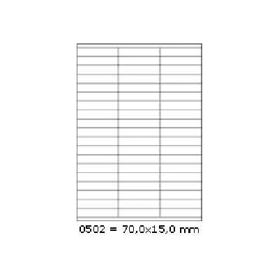 CDRmarket Самозалепващи етикети 70 x 15 mm, 57 етикети A4, 100 листа (R0ECO.0502A)