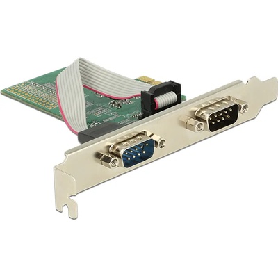 Delock PCI-E Express карта 2 x Серийно RS-232 89555 (89555)