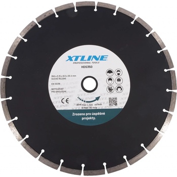 Xtline kotouč diamantový segmentový 350 x 3,15 x 25,4 mm HDS350