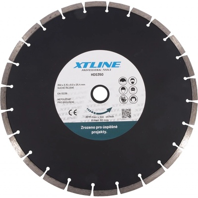 Xtline kotouč diamantový segmentový 350 x 3,15 x 25,4 mm HDS350