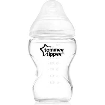 Tommee Tippee Closer To Nature Glass бебешко шише Glass 0m+ 250ml