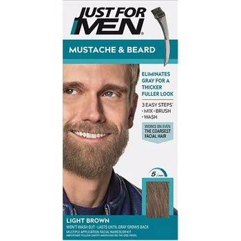 Just For Men Hair Mustache And Beard M-25 LIGHT BROWN světle hnědá
