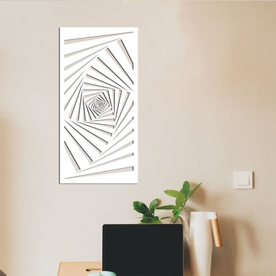 dřevo života Dřevěný dekorační panel na zeď SCHODIŠTĚ Rozměry (cm): 40x80, Zvolte barvu dekoru: Bílá