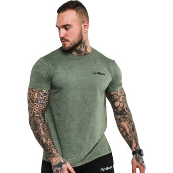 Tričko Basic Heather Military GymBeam Heather green