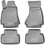 LEMENT Element 3D rubber floor mats suitable for Audi A4 | Mk4 IV B8 | 2007-2015 | AT | 100% custom-fit all-weather floor mats made of TPE, high edge, waterproof, non-slip, odorless - EXP. NLC. 04.09. 210 (E