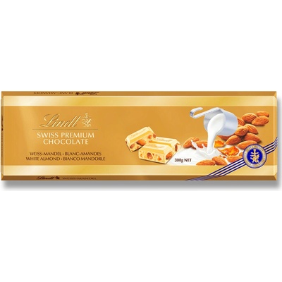 Lindt SWISS bílá s madlemi 300 g