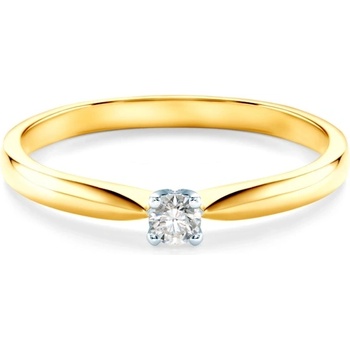 SAVICKI Годежен пръстен Solitaire: два цвята злато. диамант
