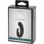 Fifty Shades of Grey - Sensation - вибратор с клиторен стимулатор - черен