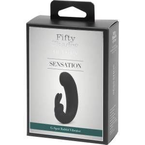 Fifty Shades of Grey - Sensation - вибратор с клиторен стимулатор - черен