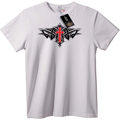 NOONEBRAND Тениска Червен кръст - M, White