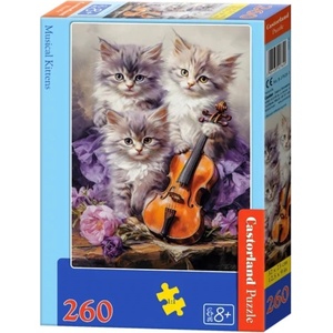 Castorland Пъзел Castorland от 260 части - Музикални котенца - ozone