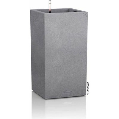 Lechuza Canto Stone Samozavlažovací květináč plastový 40 x 40 x 76 cm šedý