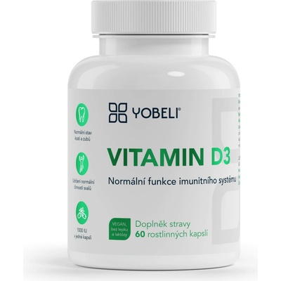 YOBELI® Vitamín D3 YOBELI 60 kapslí