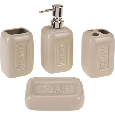 EXCELLENT ROMANCE súprava do kúpeľne 4 ks krémová