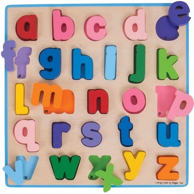 Bigjigs puzzle malá tlačená abeceda
